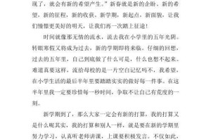 我的新学期（一场寻找自我之旅）