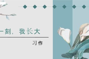 成长的瞬间（那个让我成熟起来的瞬间）